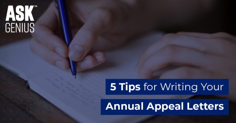 5 Tips for Writing Your Annual Appeal Letters