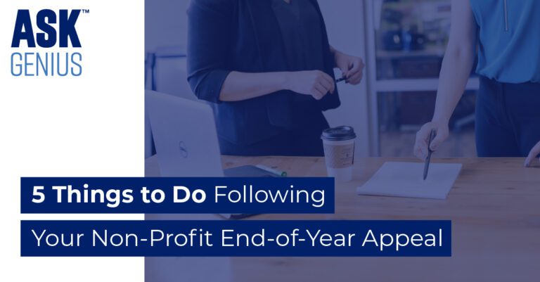 5 Things to Do Following Your Nonprofit End-of-Year Appeal