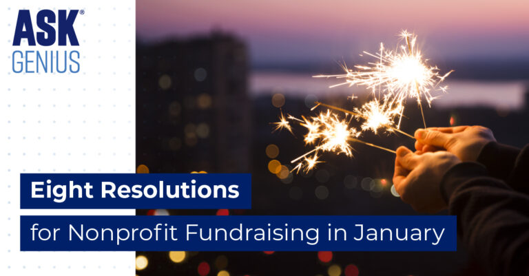 Eight Resolutions for Nonprofit Fundraising in January