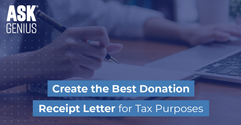 Create the Best Donation Receipt Letter for Tax Purposes